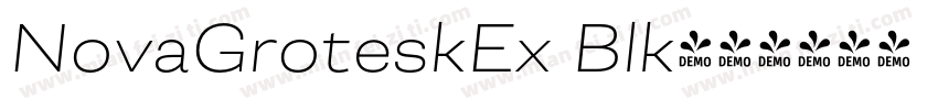 NovaGroteskEx Blk字体转换